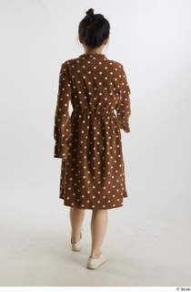 Aera  1 back view brown dots dress casual dressed…